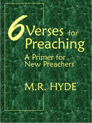 cover image of 6 Verses for Preaching